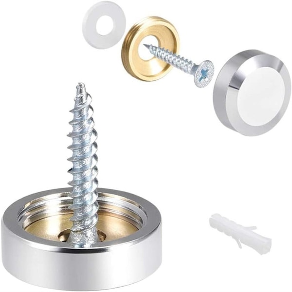 8 kpl Peiliruuveja Koristekupu 20MM(FQ) 20mm