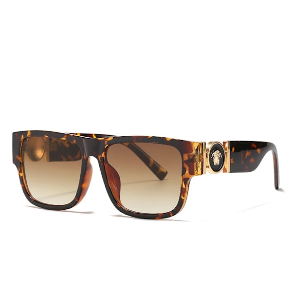 Bästa varumärkes solglasögon lyx designer solglasögon fabrik grossist anpassad logotyp överdimensionerade solskydd OEM C5 Leopard/brown KD8173