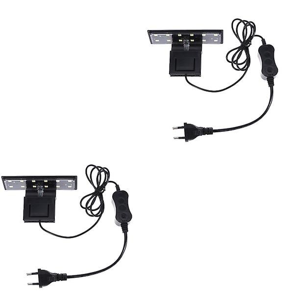 pcs High Power Led Akvarie Lys Høj Lysstyrke Energibesparende Lampe Planter Vokser Belysning Kreativ 2 pcs