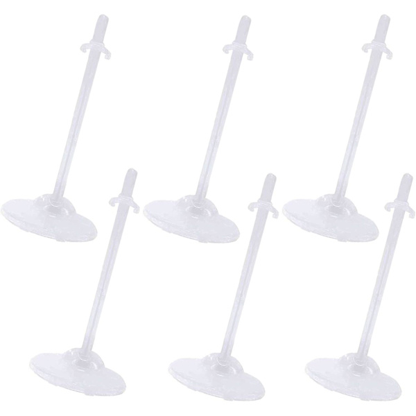 Mini Dukke Stativ Barbie Dukke Stativ Klar Dokk Stativ Holder Dokk Stativ Holder for Barbie Dukker, Vis Dukke Klær Actio