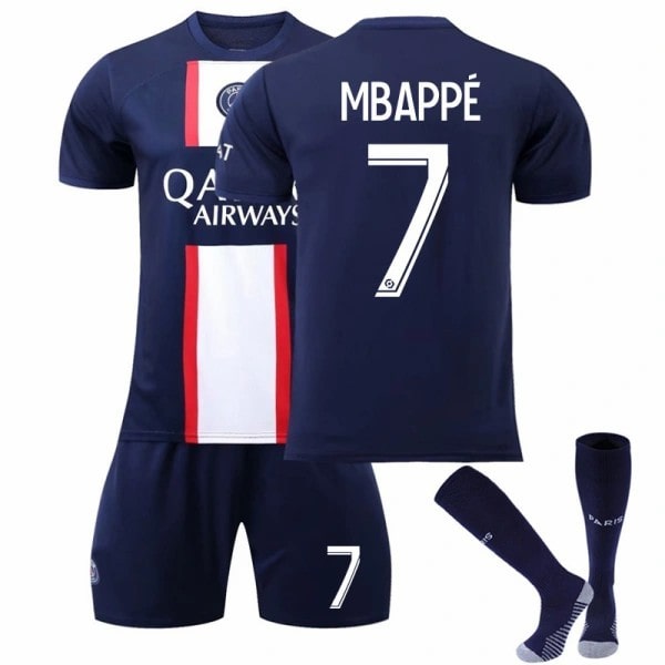 Mbappe #7 2023 Paris Saint-Germain Fotbollströja Vuxen Barn Fotbollströja Fotboll Adult L（175-180cm）
