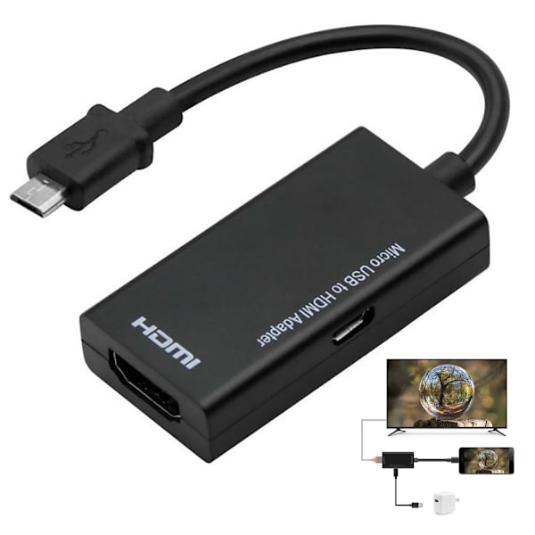 Android Micro USB til HDMI Adapter PC Display Kabel