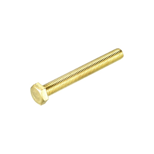 Messinki Kuusiokoloruuvit, M12x100mm 1kpl Täyspitkät Luokka 4.8 Kiinteä Messinki Kuusiokoloruuvi Koneenruuvit