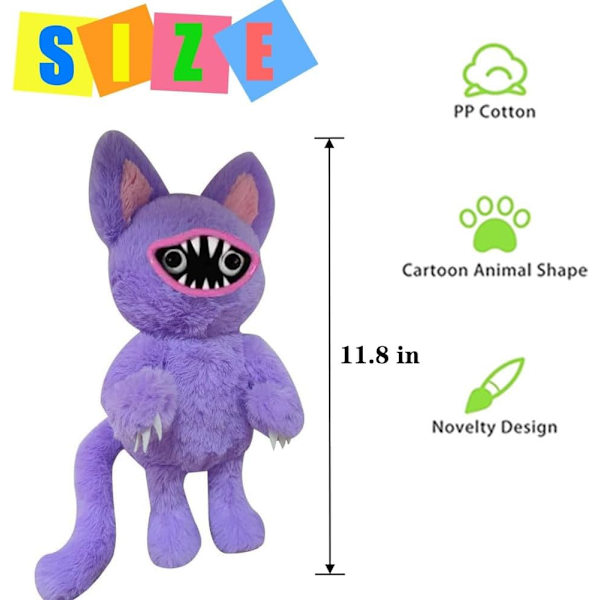 Plush Wooly Bully, Halloween Plush Joyville Plushies Horror Leketoy Stuffet Dyr