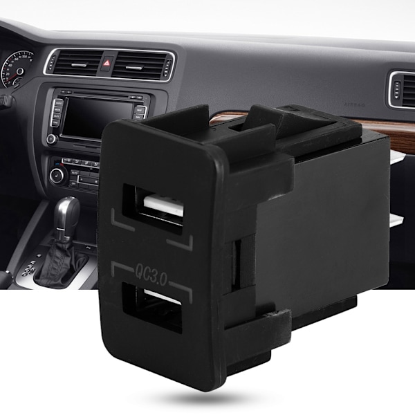 Dobbel QC3.0 Hurtiglading Dobbel USB-Lader Sokkel Modifikasjon For Telefon (Grønn) 0.1