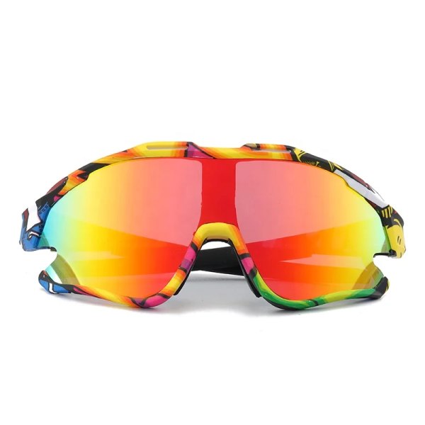 Polariserade trendiga löparsandglasögon med anpassad enlins unisex cykling ridning spegel sport solglasögon för män kvinnor C7 Sports Sunglasses