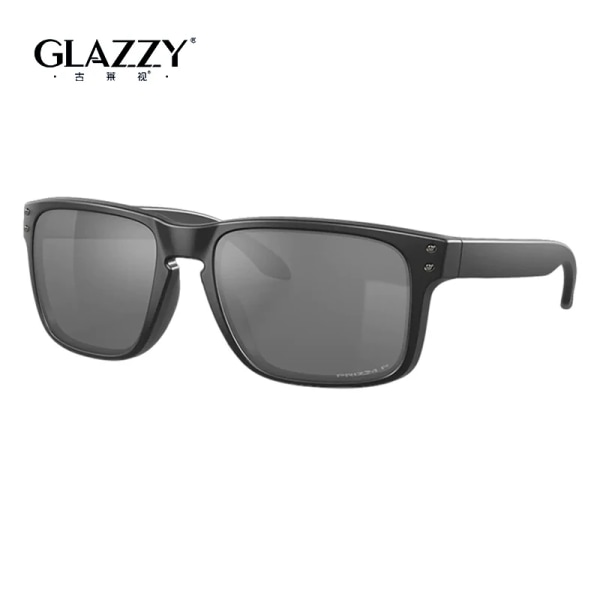 Glazzy Polariserande Fiske Solglasögon Mode Italien Varumärke Designer Spegel Man Holbrook Körning Sport Solglasögon Män 2024 Black/polarized