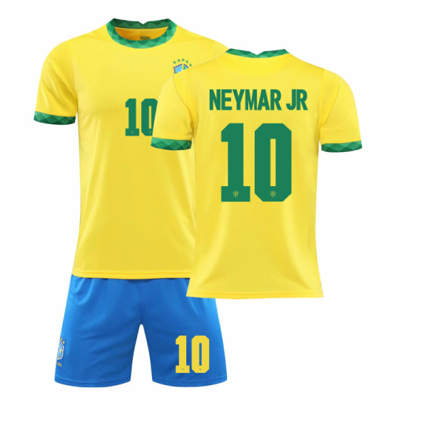 2021 Brasilien hjemme gul nr. 10 Neymar nr. 7 Paqueta nr. 20 Vinicius fodbolduniform sæt Brazil home number 10 16#