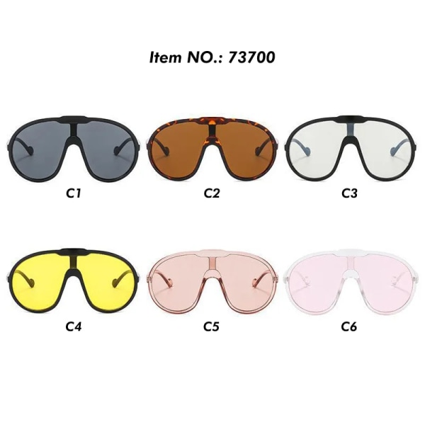 Superhot Eyewear 73700 Fashion Stora Solglasögon Överdimensionerade Sköld Nyanser Solglasögon C4