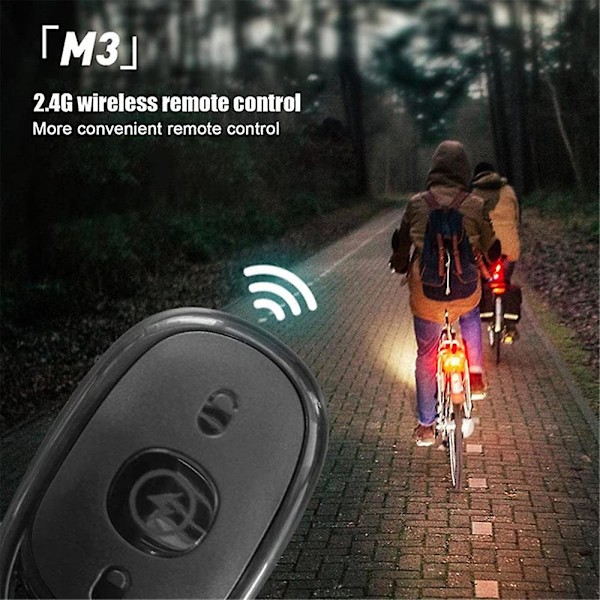 Farger Blinkende Lys Trådløs Led Blitslys Mini Ridning Anti-kollisjon Natt Signallys Lader 1 Light