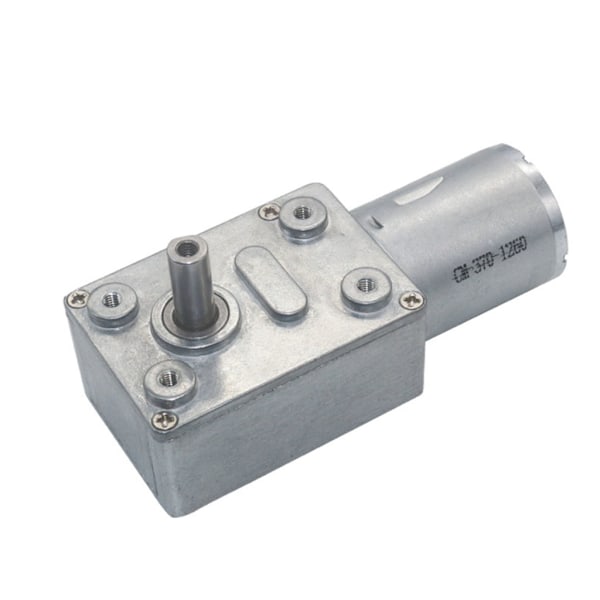 JGY370 2 RPM - 375 RPM Suurivääntöinen Nopeudenvaihtaja 6V/12V24V Metallimatohammaspyörämoottori Käännettävä Matohammaspyörämoottori Hidas Nopeus 2 2 6V
