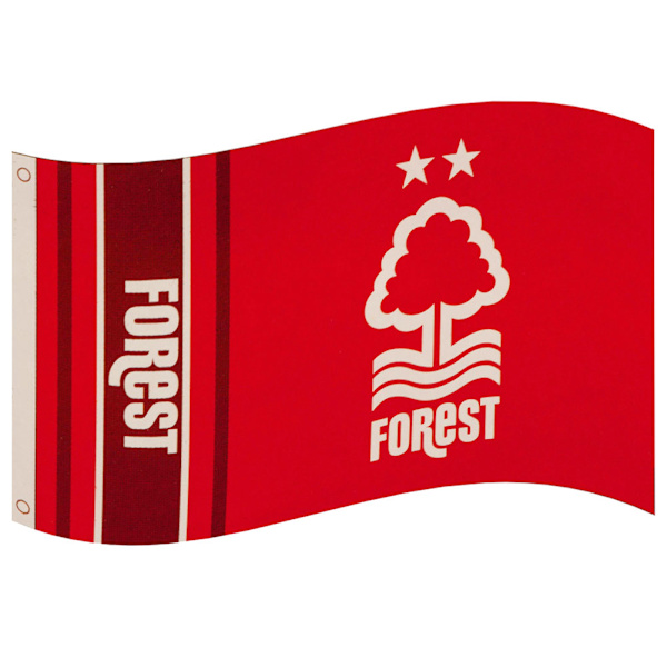Nottingham Forest FC Crest Flag One Size Rød/Hvid Rød/Hvid Red/White One Size