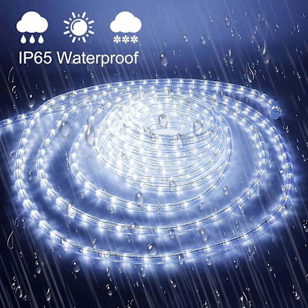 10m LED Ljusrör Ljuskedja Ljusstångsrör För Inomhus Och Utomhus IP65 Kallvit
