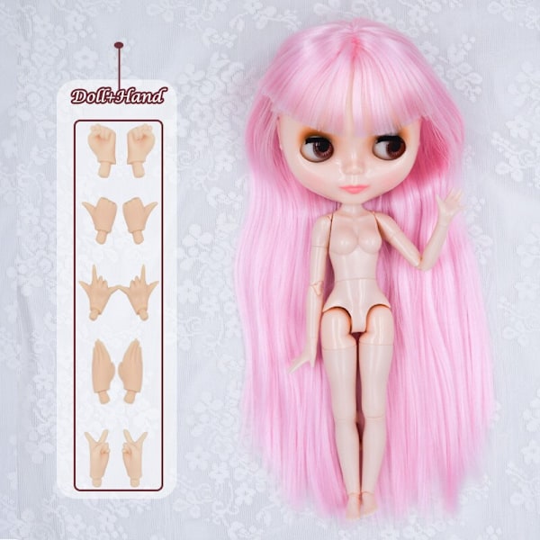 Neo Blyth Doll Anpassad NBL Glansig Ansikte, 1/6 OB24 BJD Blyth Doll Anpassad Blyth Dockor för Flickor, Present för Samling NBL09 HNBL03