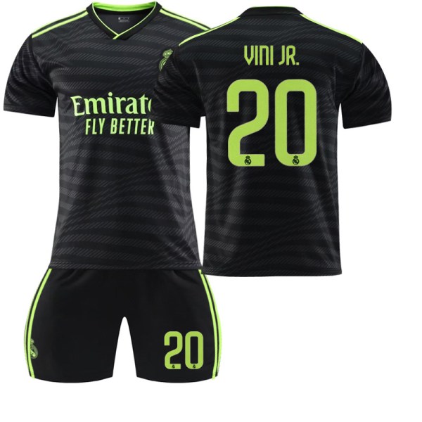 Real Madrid trøje 22/23 nr. 20 fodboldtrøje til børn V-dragt Suit 26(140-145)
