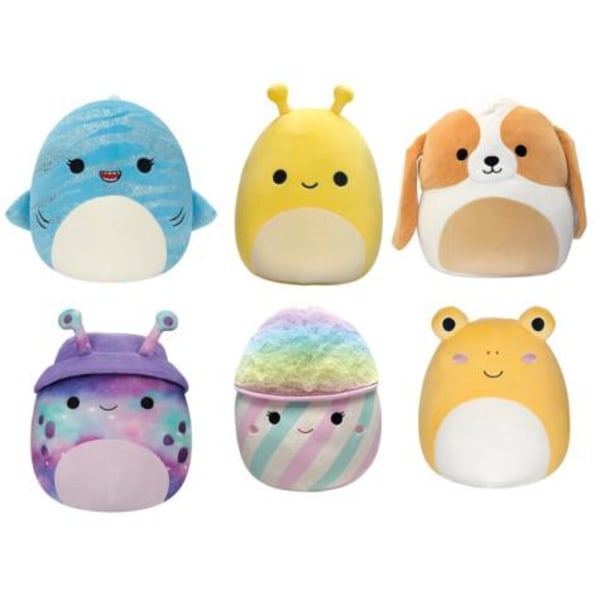 Squishmallows Bevin, vaaleanpunainen ja sininen hattara, 30 cm