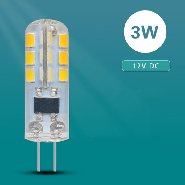 10 st G4 LED-lampor COB LED-lampor VIT 3W 3W vit white 3W-3W