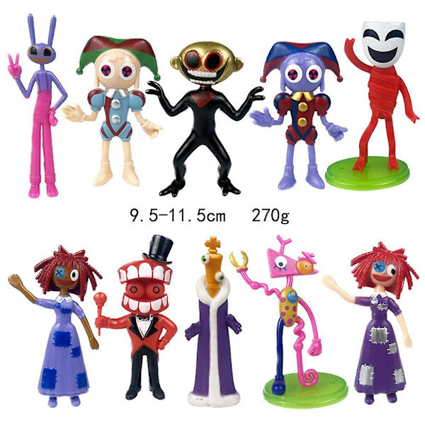Den fantastiska digitala cirkusen figur set leksak Jax Pomni Caine Ragatha figurer set heminredning presenter E