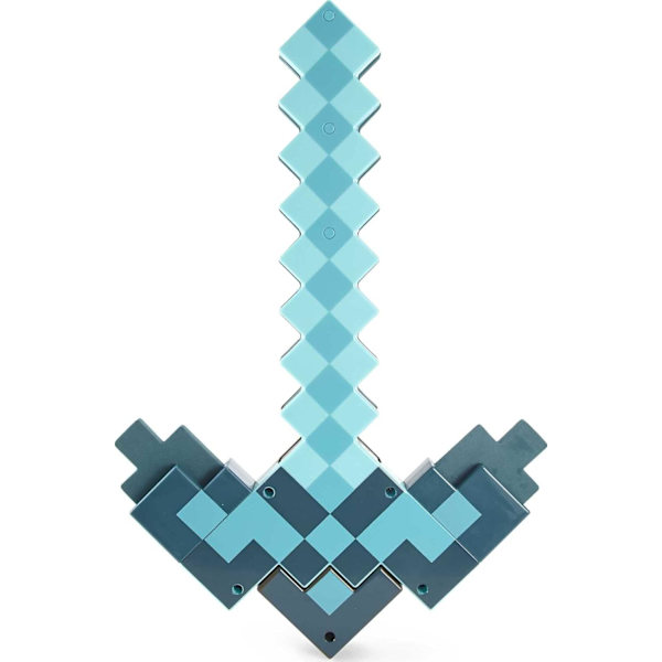 Minecraft-lelut miekka ja hakku minecraft-pelin muodonmuutos blue