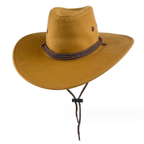 Vintage Cowboy Hat for Men and Women Coffee