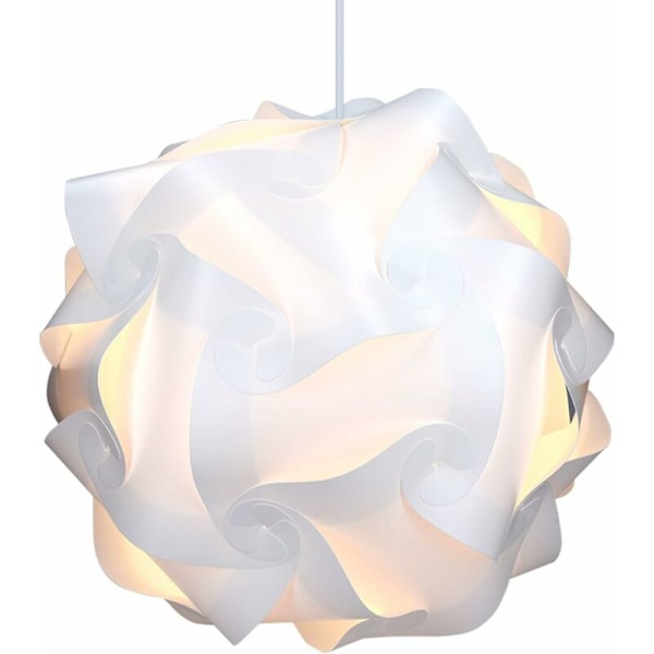 Puslespil lampe med XL skærm - IQ armatur 30 stk 15 designer hvid