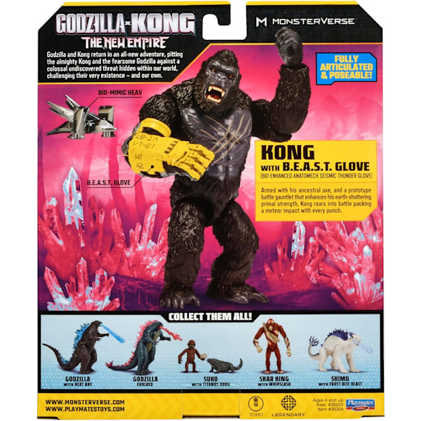 Godzilla x King Kong Giant Skar Actionfigur Legetøj Shimo Suko med Doug Actionfigur New King Kong