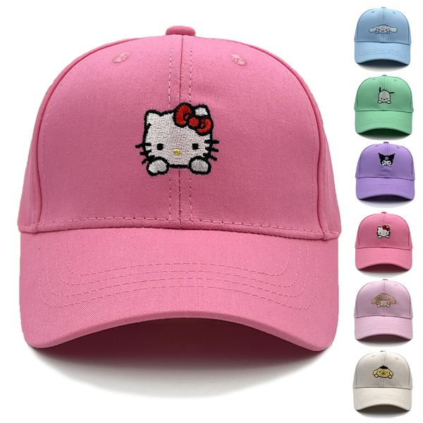 Barn Pojkar Flickor Cartoon Print Baseball Cap Justerbar Solhatt Pochacco