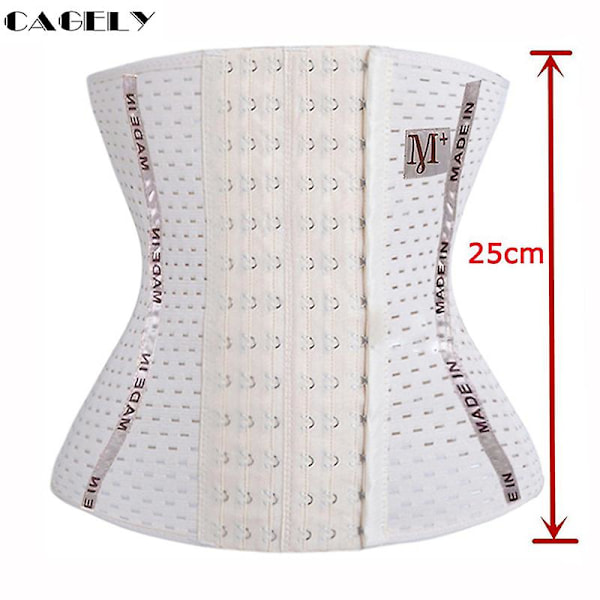 Midjetränare Cincher Body Shaper Underkläder Underkläder Mage Smalnande Bälte Postpartum Control Underbust Stålfjäder Korsett Z 4XL 4XL Beige4