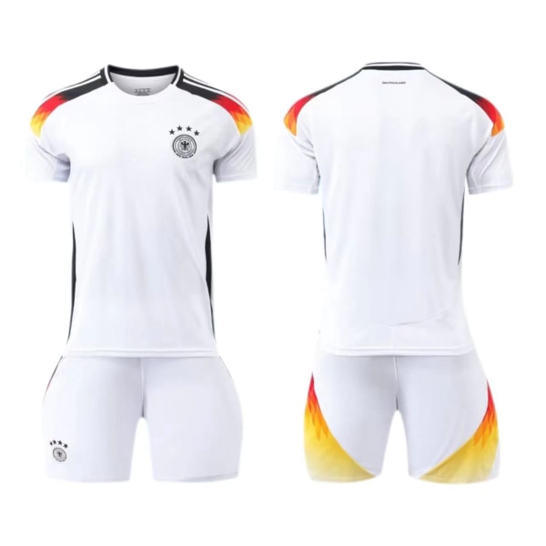 Europacupen-Tysklands hemmamatchtröja nr 6 Kimmich nr 7 Havertz barnvuxen kostym fotbollströja Factory default blank version 22