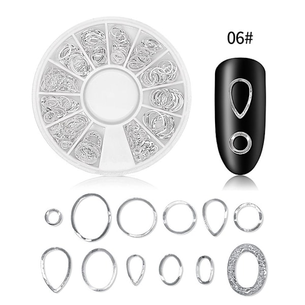 Negle Studs Hule Metal Måne Stjerne