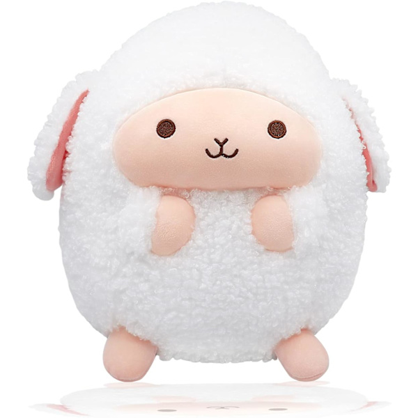 Plush Får, Söta Stoppade Djur, Mjuk Krampkudde, Kawaii Plushie Mini Plush