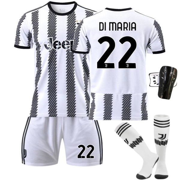 22-23 Ny version Juventus nr 7 Hovey nr 10 Pogba 22 Di Maria 10 Dybala fotbollströja set 2223 Juventus No. 10 Dybala #M