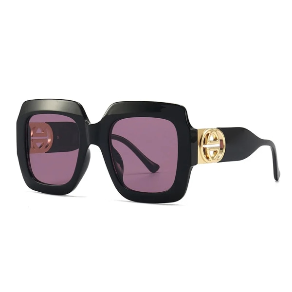 2024 uudet Think Frames -neliönmuotoiset aurinkolasit naisille - ylisuuret, ylelliset aurinkolasit tukkumyynti - metalliset lisävarusteet - mukautettu logo c6 sunglassses