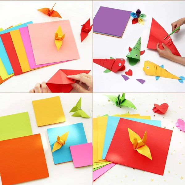 Värillinen paperi Värillinen A4 kopiopaperi Hauskempaa käsityötä Suunnittelu Koristeellinen decoupage 100 arkkiä 10 eri väriä DIY-käsitöihin