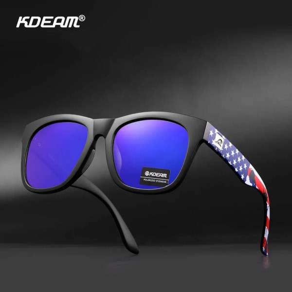 KDEAM Ny ankomst förtjockade linser polariserade solglasögon för män kvinnor resor solglasögon utomhus UV400 skydd glasögon KD728 C5
