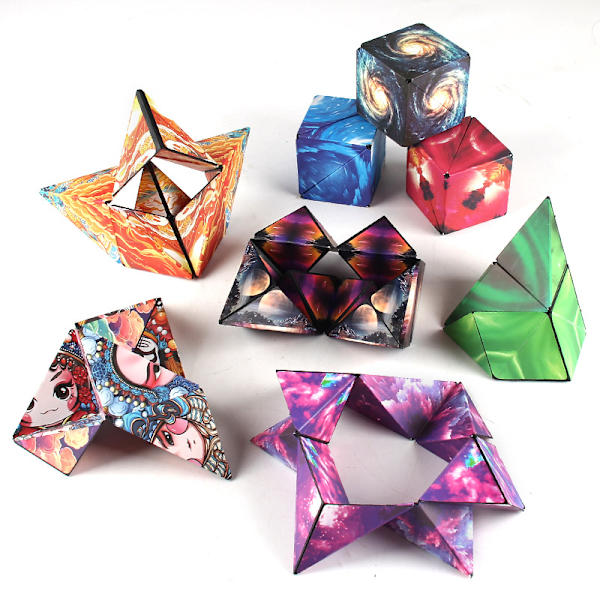 3D Magisk Kub Formförskjutande Låda Rolig Present 10#