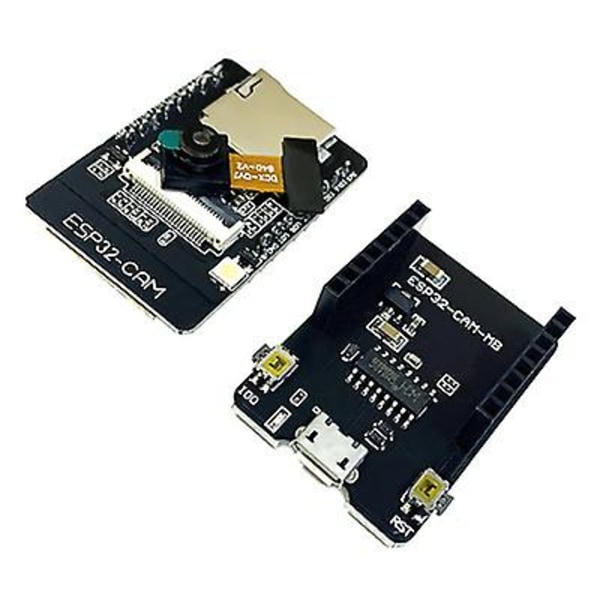 1 Pack Esp32-cam Wifi Bluetooth Esp32-cam-mb Card - USB to Ch340g Serial Port with Ov2640 2mp Camera Module