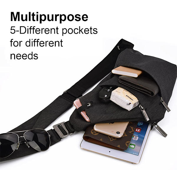 Antikreft Cross Bag Lett Ryggsekk for Reise