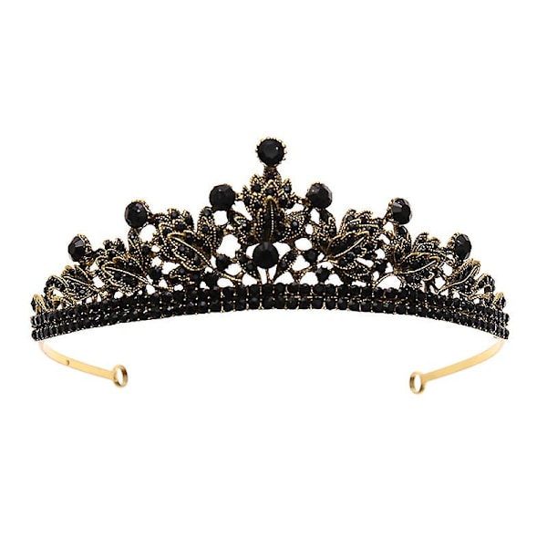 Brudekrone Halvcirkel Hovedpynt Rhinestones Indlagt Retro Hovedpynt Luksus Alloy Krone Bryllup HG791