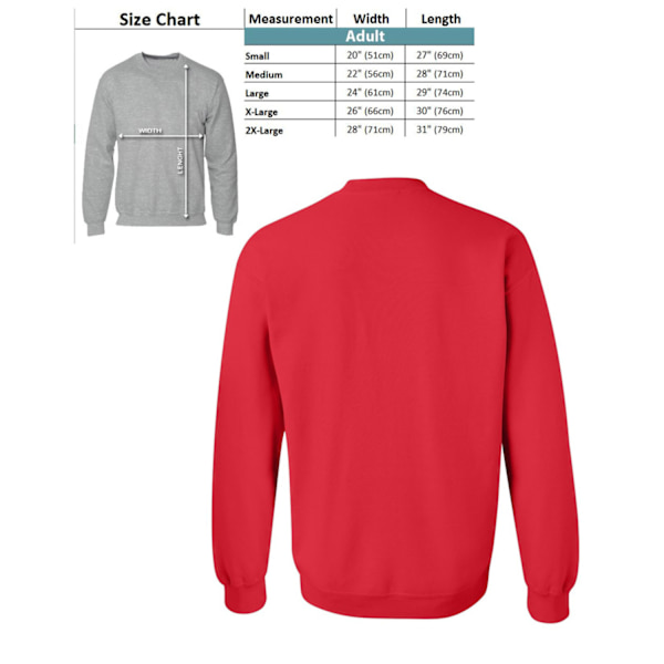 Farmor Jultrøye - Julebgenser i rød sweatshirt-stil M m