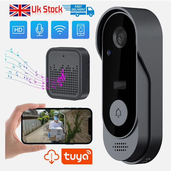 Smart WiFi Wireless Video Doorbell Security Ring Phone Camera Doorbell Intercom