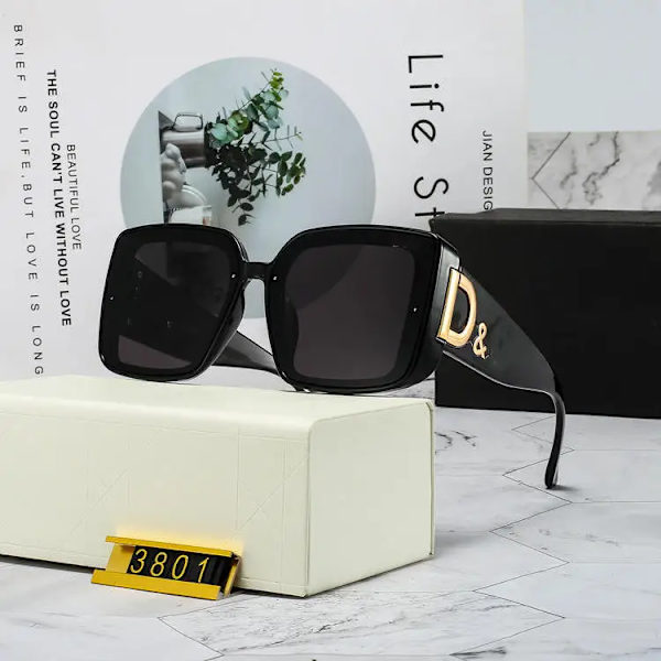 Moderne Designer solbriller berømte mærker Oversized Luksus gafas de sol kvinder Solbriller 2024 C1 LOGO D