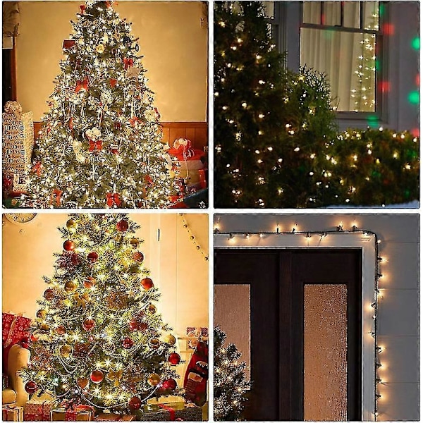 Julmini-ljusslingor, 50 LED-ljusslingor med UL-certifiering White
