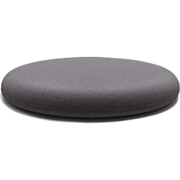 Tjock rund stolsdyna, avtagbar trädgårdsstolsdyna, inomhus utomhus stolsdyna minnesskum, tvättbar 30cm antracit, A