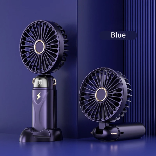 2024 New Arrivals USB rechargeable portable pocket small table fan with phone holder outdoor handheld Mini fan or neck fan