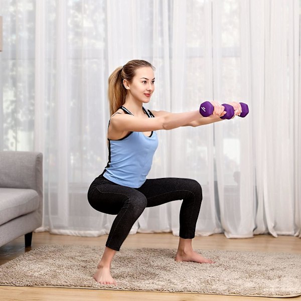 Rootz hantlar - Hantelset - Set med 2 - 2 x 2 kg - Hantlar - Li
