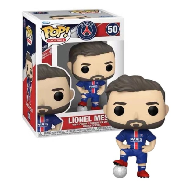 Funko Pop Soccer Stars LIONEL MESSI #50 Vinylfigur Samlarobjekt Leksaker Actionfigur Present till barn 50