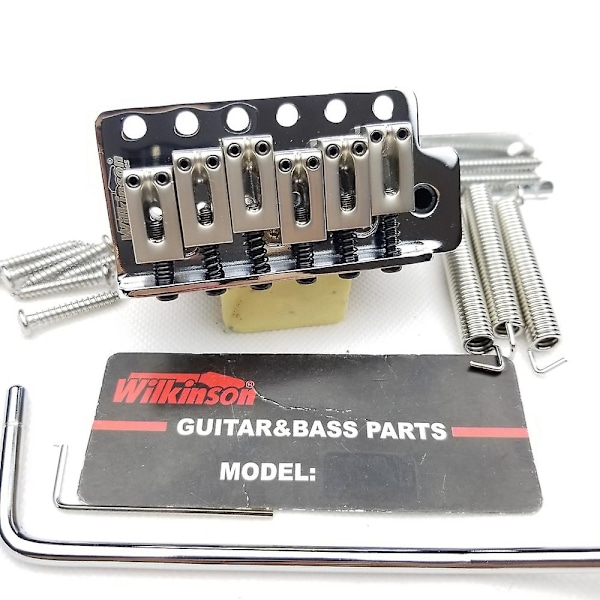 Wilkinson Tremolobro System för Fender Stratocaster ST Elektrisk Gitarr Krom Silver Tillbehör Avstånd 10,5 mm Wov02 - Perfekt