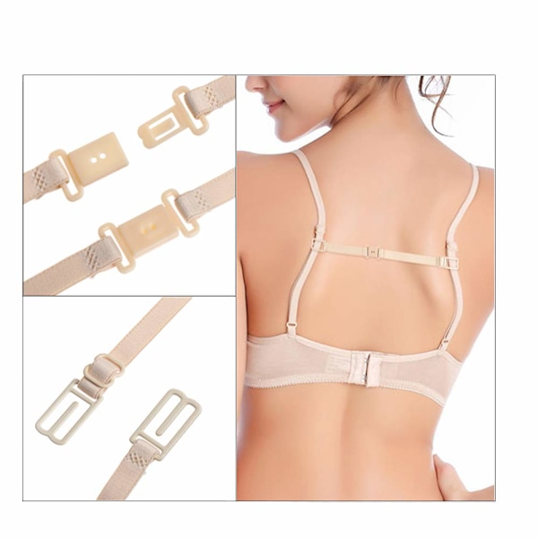 12 stk bh-stroppholdere elastiske sklisikre stroppholdere