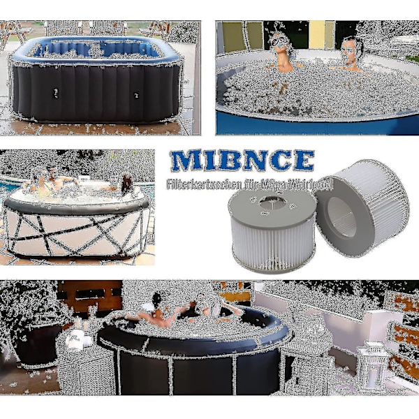 X Premium Kvalitets Udskiftningsfilterpatroner Til Mspa Spabade & Spa Pools - Snngv